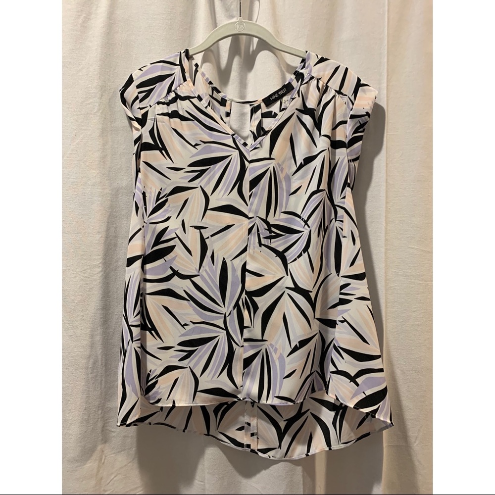 Nine West Multi Color Sleeveless Blouse